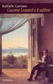 Tapa de Giacomo Leopardi e il sublime