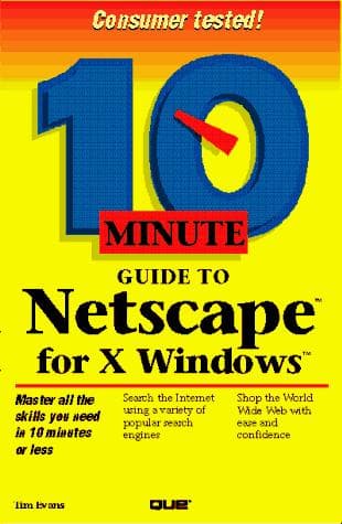 Tapa de 10 minute guide to Netscape for X-Windows