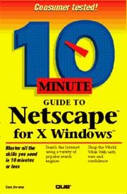 Tapa de 10 minute guide to Netscape for X-Windows