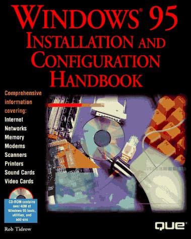 Tapa de Windows 95 installation and configuration handbook
