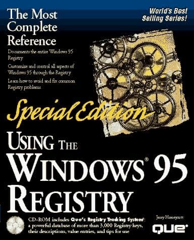 Tapa de Using the Windows 95 registry