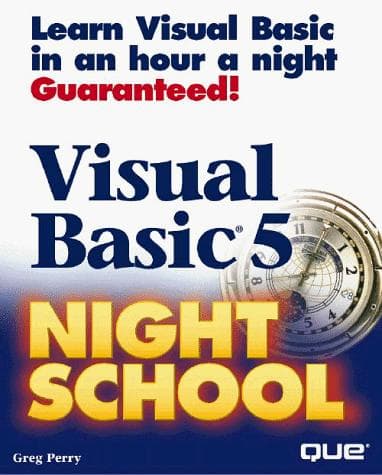 Tapa de Visual Basic 5 night school