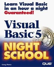 Tapa de Visual Basic 5 night school