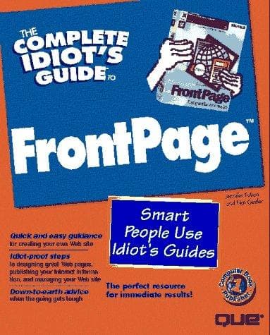 Tapa de The complete idiot's guide to FrontPage