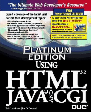 Tapa de Using HTML 3.2, Java 1.1, and CGI