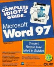 Tapa de The complete idiot's guide to Microsoft Word 97