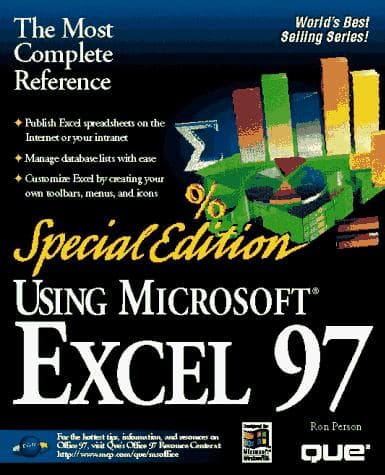 Tapa de Special Edition Using Microsoft Excel 97 (Using ... (Que))