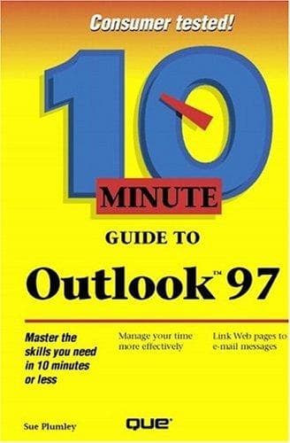 Tapa de 10 minute guide to Outlook 97
