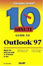 Tapa de 10 minute guide to Outlook 97