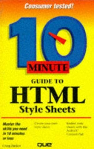 Tapa de 10 minute guide to HTML style sheets