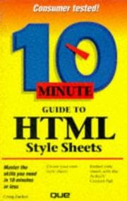 Tapa de 10 minute guide to HTML style sheets