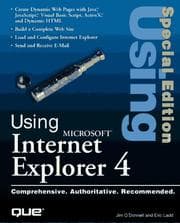 Tapa de Using Microsoft Internet Explorer 4