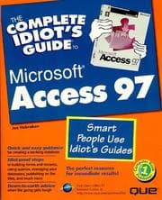 Tapa de The complete idiot's guide to Microsoft Access 97