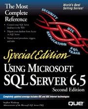 Tapa de Using Microsoft SQL server 6.5