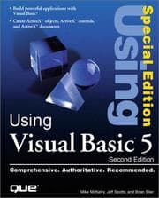 Tapa de Using Visual Basic 5