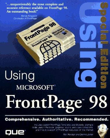 Tapa de Using Microsoft FrontPage 98