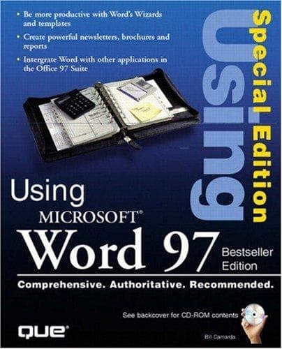 Tapa de Using Microsoft Word 97
