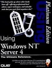 Tapa de Using Windows NT Server 4
