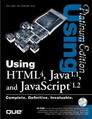 Tapa de Using HTML 4.0, Java 1.1, and JavaScript 1.2