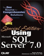 Tapa de Special edition using Microsoft SQL server 7.0