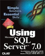 Tapa de Using Microsoft SQL Server 7.0