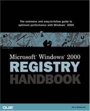 Tapa de Microsoft Windows 2000 Registry Handbook