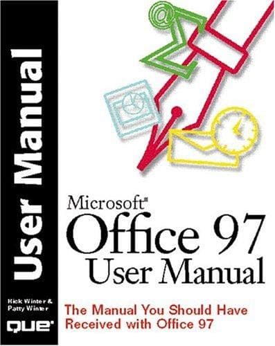 Tapa de Microsoft Office 97 user manual