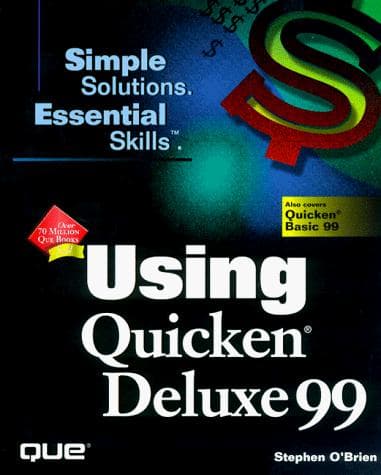 Tapa de Using Quicken Deluxe 99