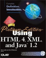 Tapa de Using HTML 4, XML and Java 1.2