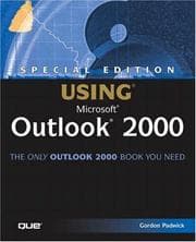 Tapa de Using Microsoft Outlook 2000
