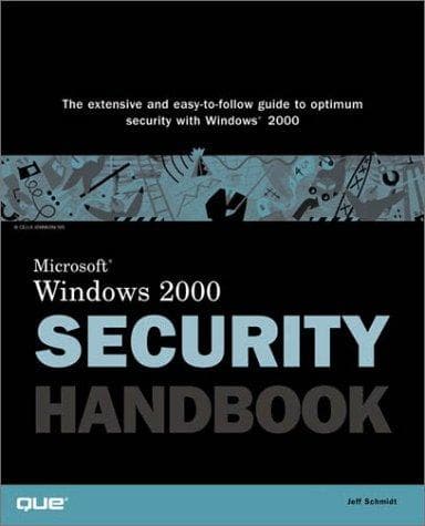 Tapa de Microsoft Windows 2000 security handbook
