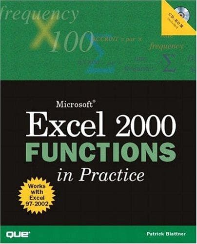 Tapa de Microsoft Excel functions in practice