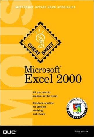 Tapa de Microsoft Excel 2000