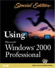 Tapa de Special Edition Using Microsoft Windows 2000 Professional (SE Using)