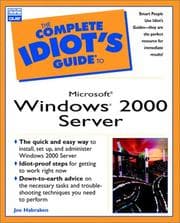 Tapa de The complete idiot's guide to Microsoft Windows 2000 server