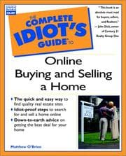 Tapa de The complete idiot's guide to online buying and selling a home