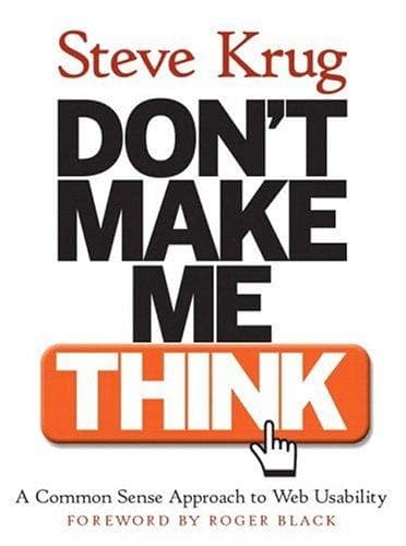 Tapa de Don't Make Me Think