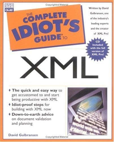 Tapa de Complete Idiot's Guide to XML