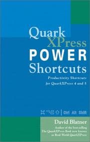 Tapa de QuarkXPress power shortcuts