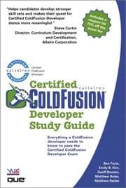 Tapa de Certified ColdFusion developer study guide
