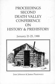 Tapa de Proceedings Second Death Valley Conference on History & Prehistory