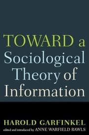 Tapa de Toward a Sociological Theory of Information