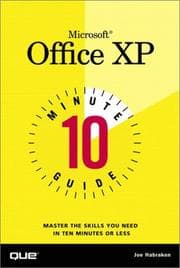 Tapa de 10 Minute Guide to Microsoft Office XP
