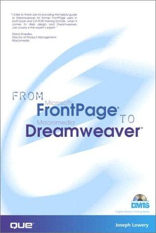 Tapa de From FrontPage to Dreamweaver