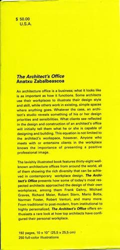Tapa de The architect's office
