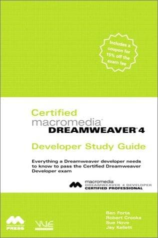 Tapa de Certified Macromedia Dreamweaver 4 developer study guide