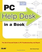 Tapa de PC help desk in a book