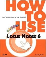 Tapa de How to use Lotus Notes 6