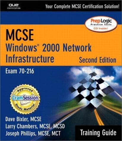 Tapa de MCSE/MCSA Training Guide (70-216)