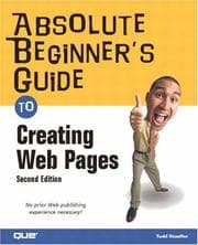 Tapa de Absolute Beginner's Guide to Creating Web Pages